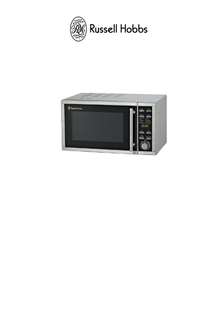 RUSSELL HOBBS 23 Litre Digital Microwave with Grill RHM2308 User Manual | 15 pages