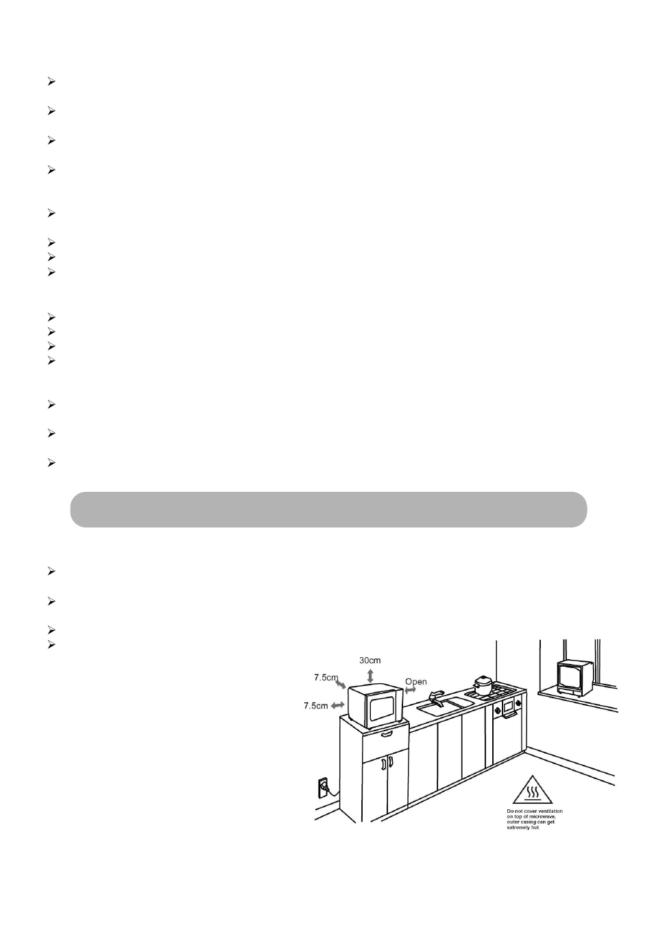 Microwave oven installation | RUSSELL HOBBS 23 Litre Digital Microwave with Grill RHM2308 User Manual | Page 5 / 15