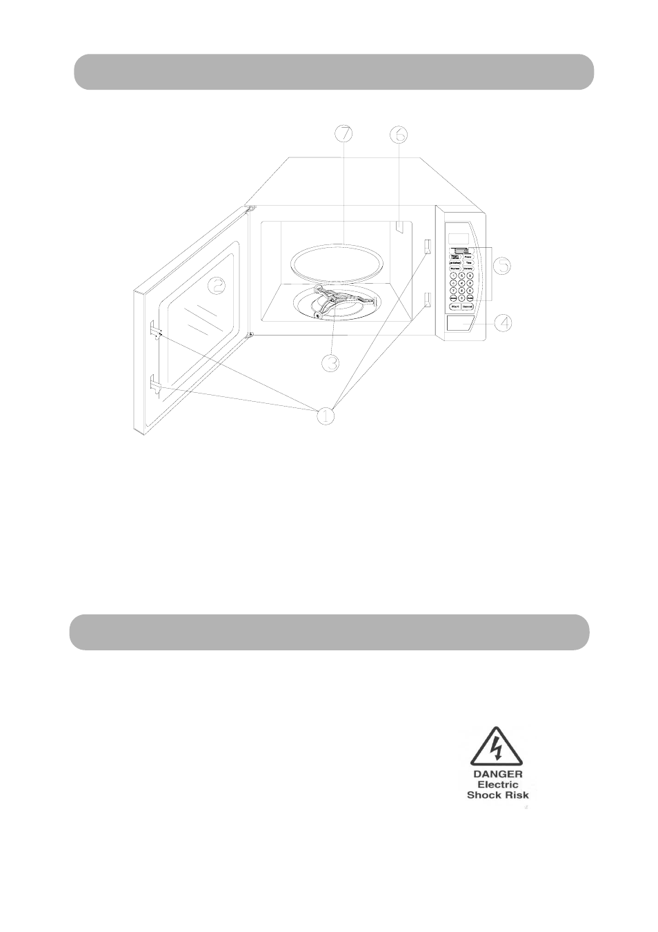 Feature diagram, Connection to the mains supply | RUSSELL HOBBS RHM2016 User Manual | Page 6 / 14