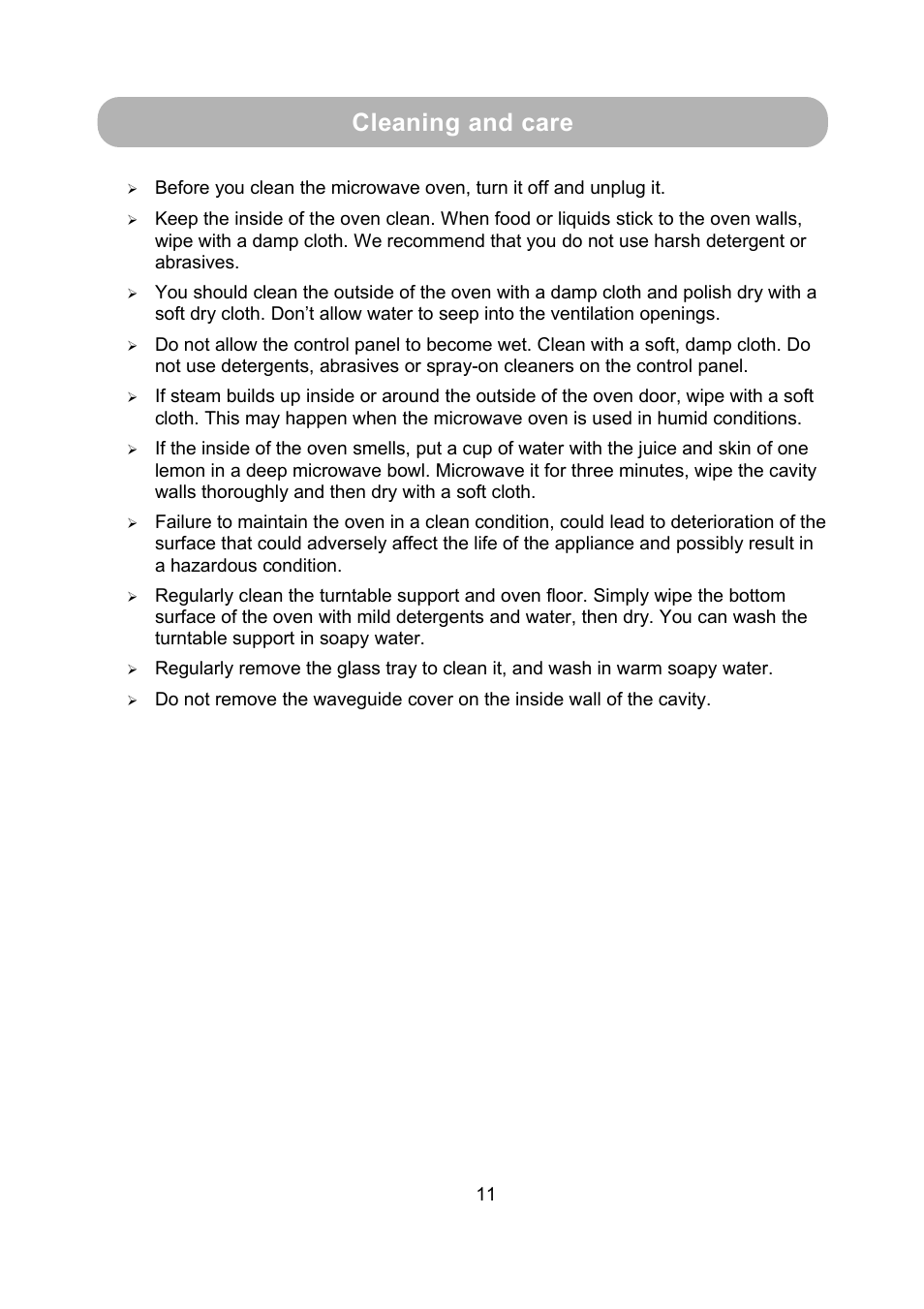 Cleaning and care | RUSSELL HOBBS RHM2009S User Manual | Page 13 / 16