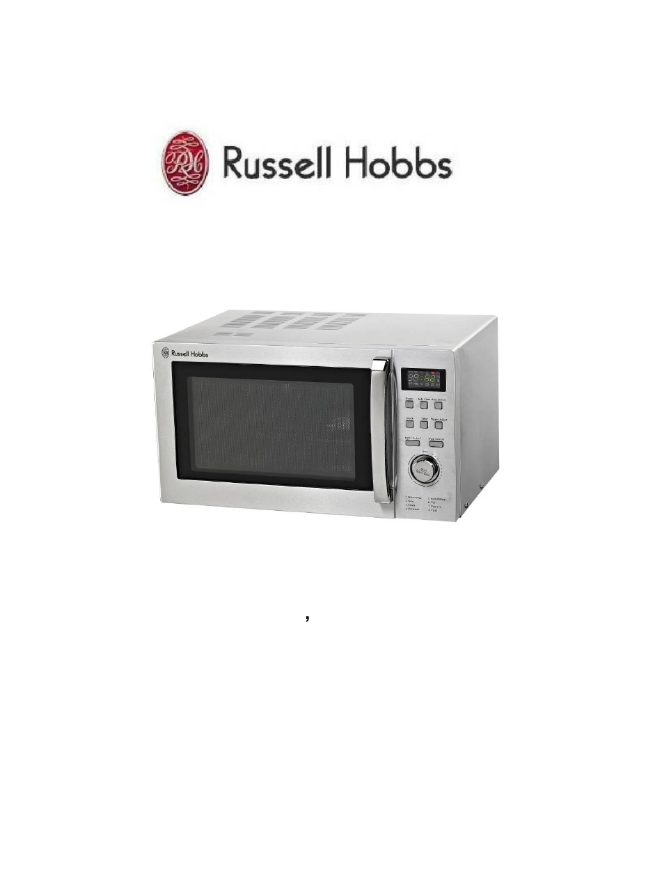 RUSSELL HOBBS RHM2306 User Manual | 18 pages