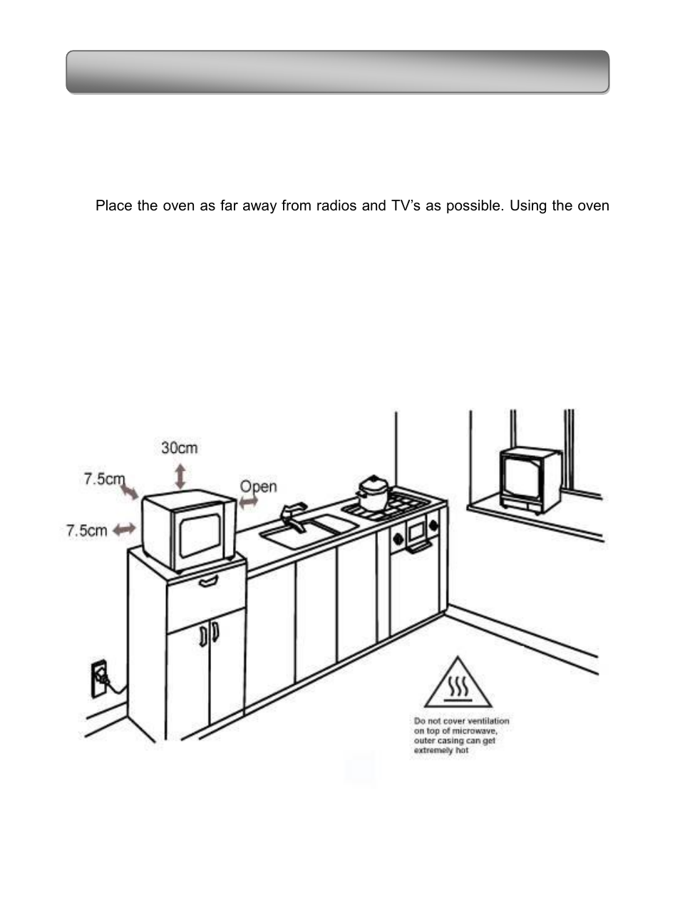 Microwave oven installation | RUSSELL HOBBS RHM2306 User Manual | Page 6 / 18