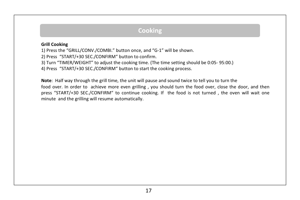 Cooking | RUSSELL HOBBS 30 Litre Microwave Oven RHM3003 User Manual | Page 18 / 36