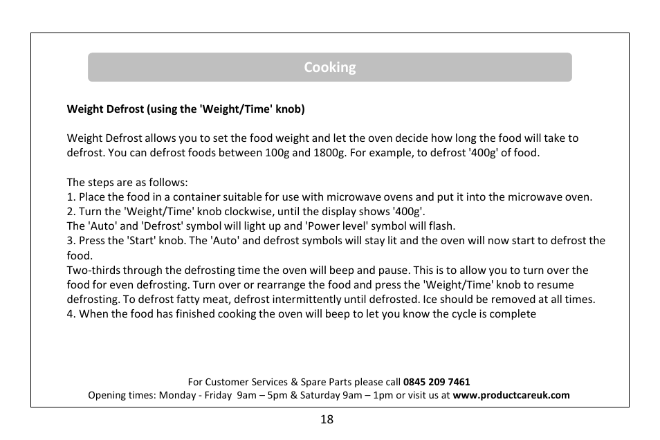 Cooking | RUSSELL HOBBS RHM2080BR User Manual | Page 20 / 32