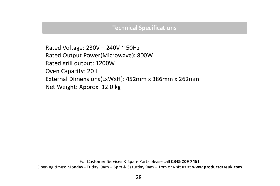 RUSSELL HOBBS RHM2080BR User Manual | Page 30 / 32