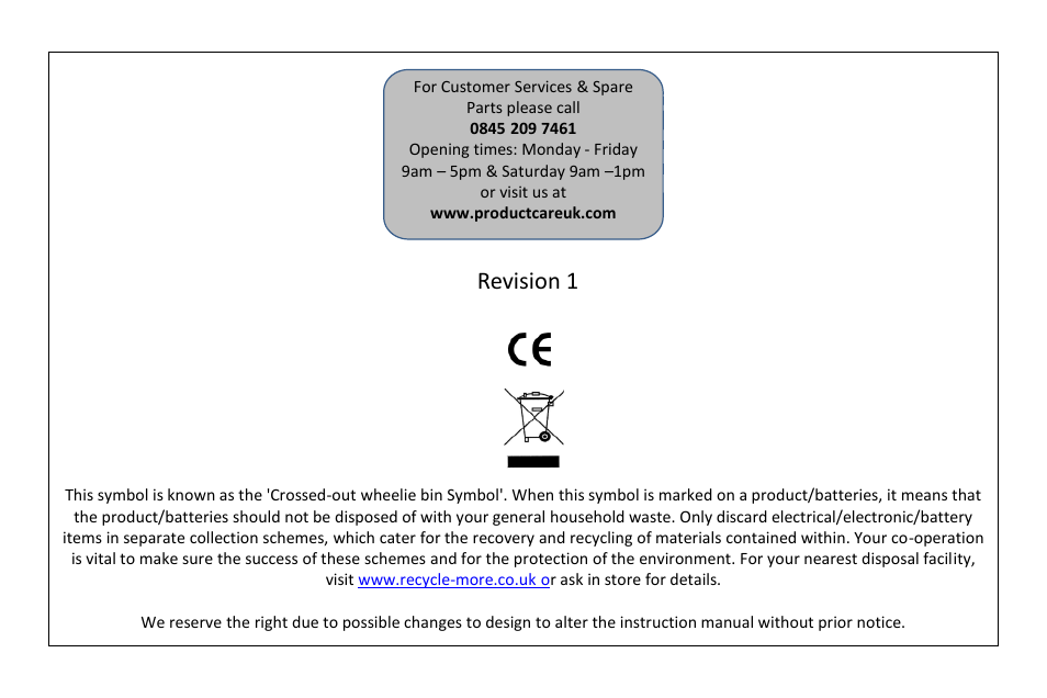 Revision 1 | RUSSELL HOBBS RHM2080BR User Manual | Page 32 / 32