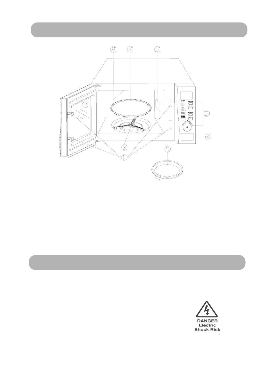 Feature diagram, Connection to the mains supply | RUSSELL HOBBS RHM2011 User Manual | Page 6 / 16