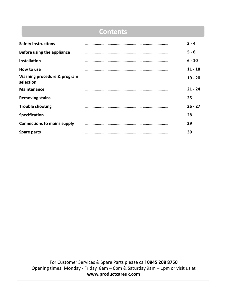 RUSSELL HOBBS Russel Hobbs Spin Speed Washing Machine RHWM61200B User Manual | Page 2 / 32