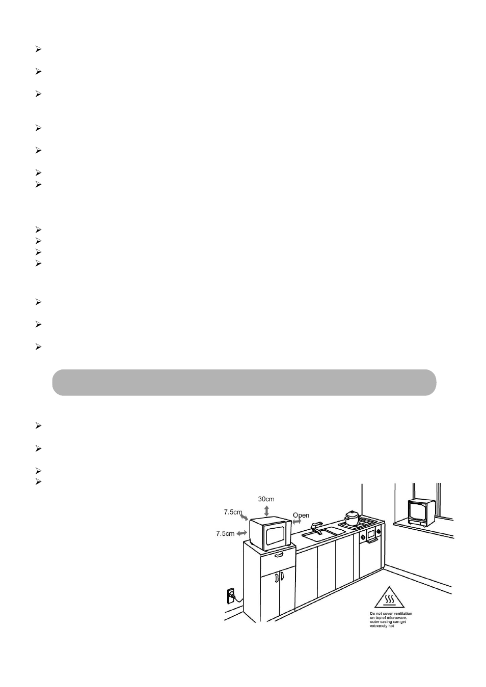 Microwave oven installation | RUSSELL HOBBS RHM2305 User Manual | Page 5 / 15