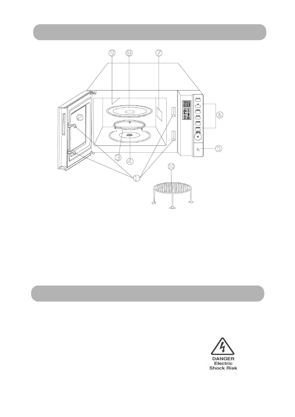 Feature diagram, Connection to the mains supply | RUSSELL HOBBS RHM2305 User Manual | Page 6 / 15