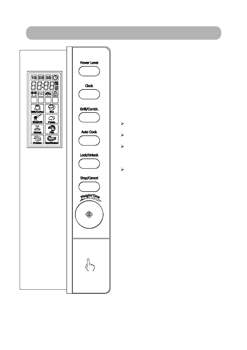 Control panel | RUSSELL HOBBS RHM2305 User Manual | Page 7 / 15