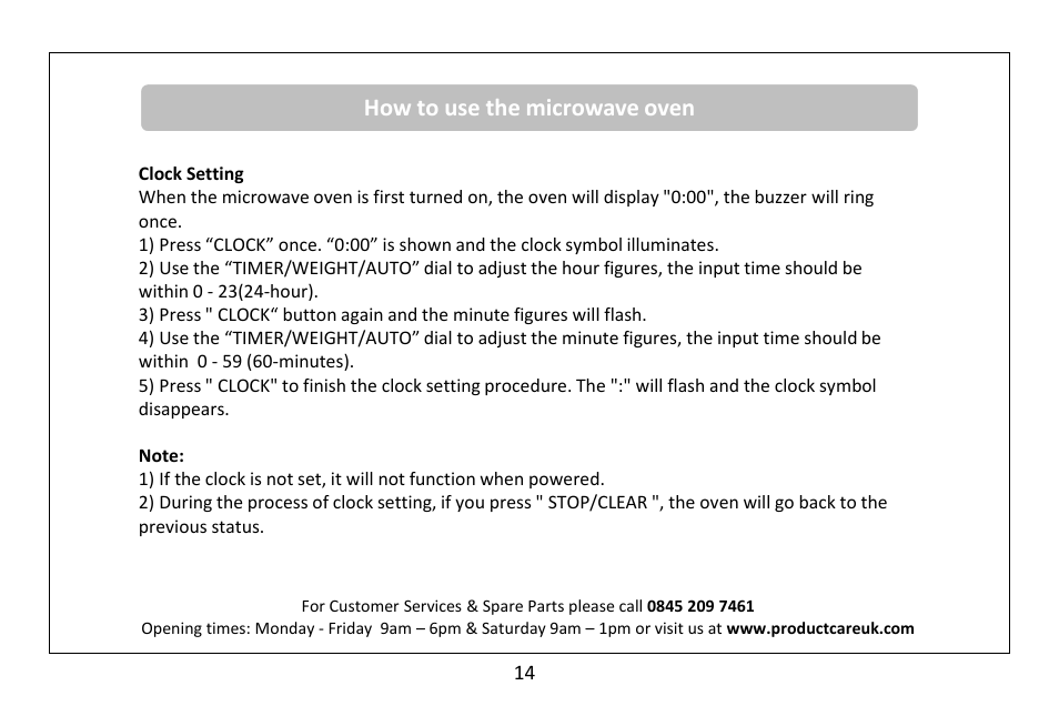 How to use the microwave oven | RUSSELL HOBBS Russel Hobbs 23 Litre Microwave Oven RHM2362S User Manual | Page 15 / 32