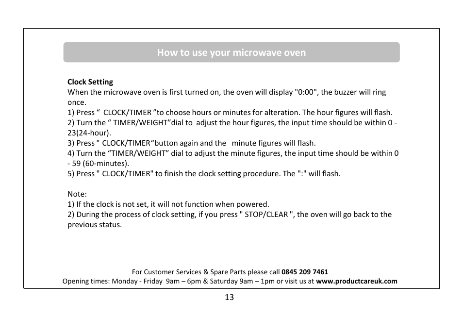 How to use your microwave oven | RUSSELL HOBBS 20 Litre Microwave Oven RHM2063B User Manual | Page 14 / 32