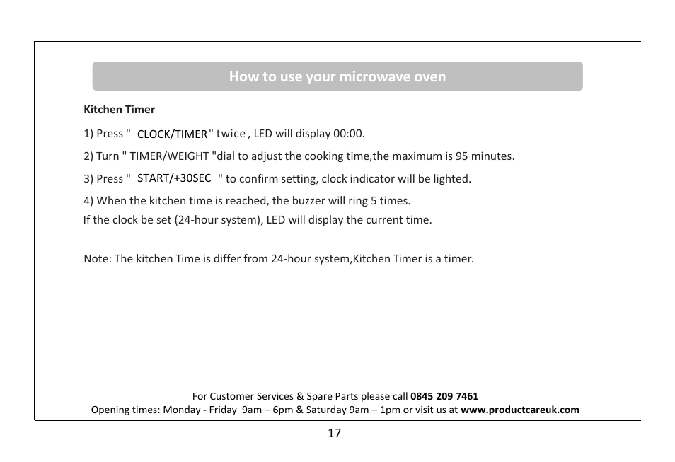 How to use your microwave oven | RUSSELL HOBBS 20 Litre Microwave Oven RHM2063B User Manual | Page 18 / 32