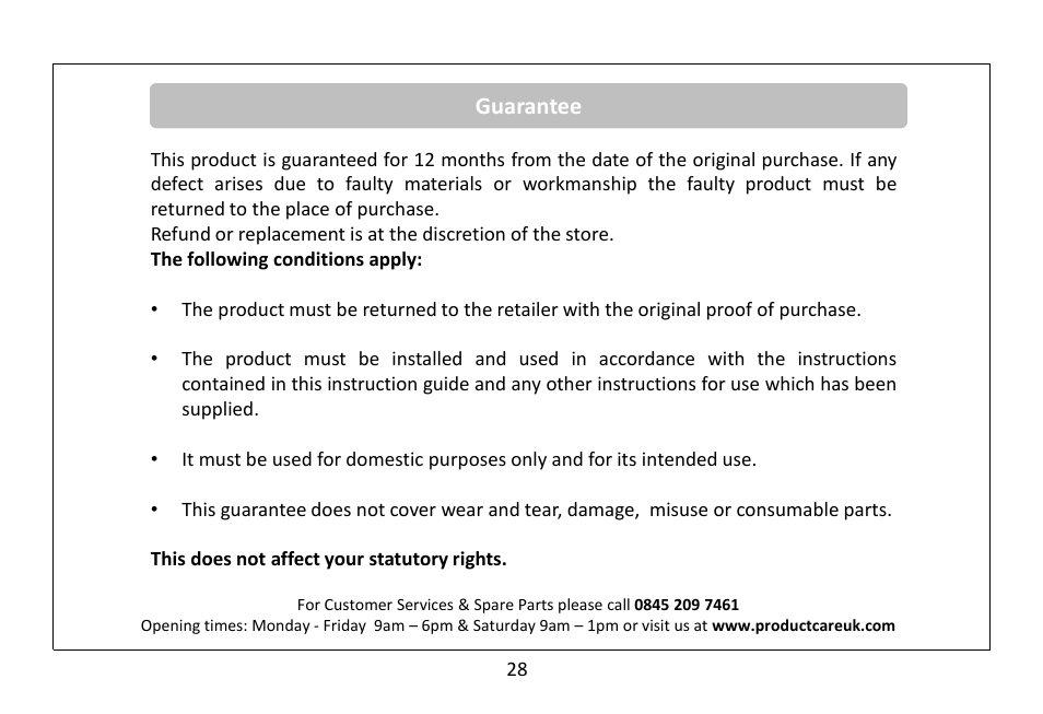 RUSSELL HOBBS 20 Litre Microwave Oven RHM2063B User Manual | Page 29 / 32