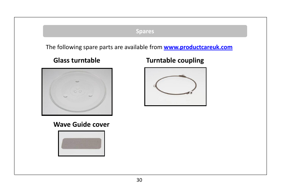 RUSSELL HOBBS 20 Litre Microwave Oven RHM2063B User Manual | Page 31 / 32