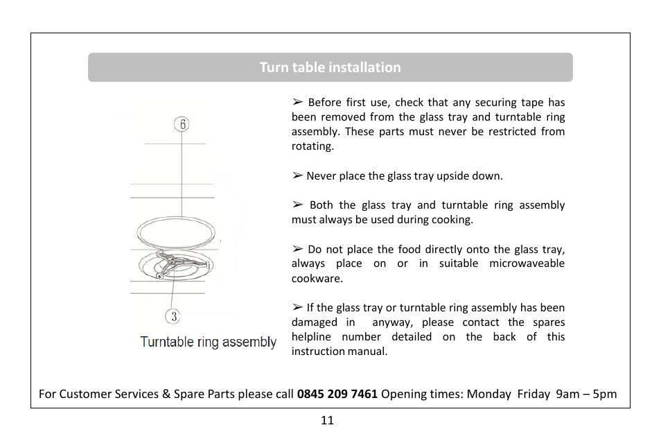 RUSSELL HOBBS 20 Litre microwave oven RHM2041S User Manual | Page 13 / 36