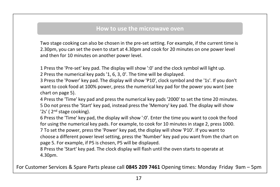 How to use the microwave oven | RUSSELL HOBBS 20 Litre microwave oven RHM2041S User Manual | Page 19 / 36