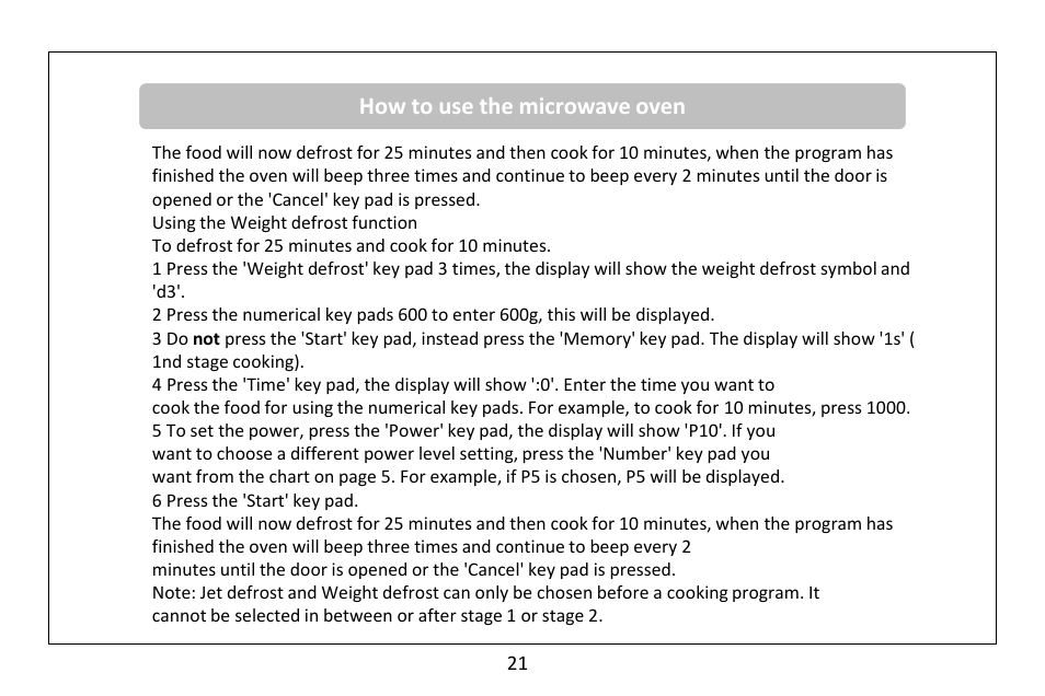 RUSSELL HOBBS 20 Litre microwave oven RHM2041S User Manual | Page 23 / 36