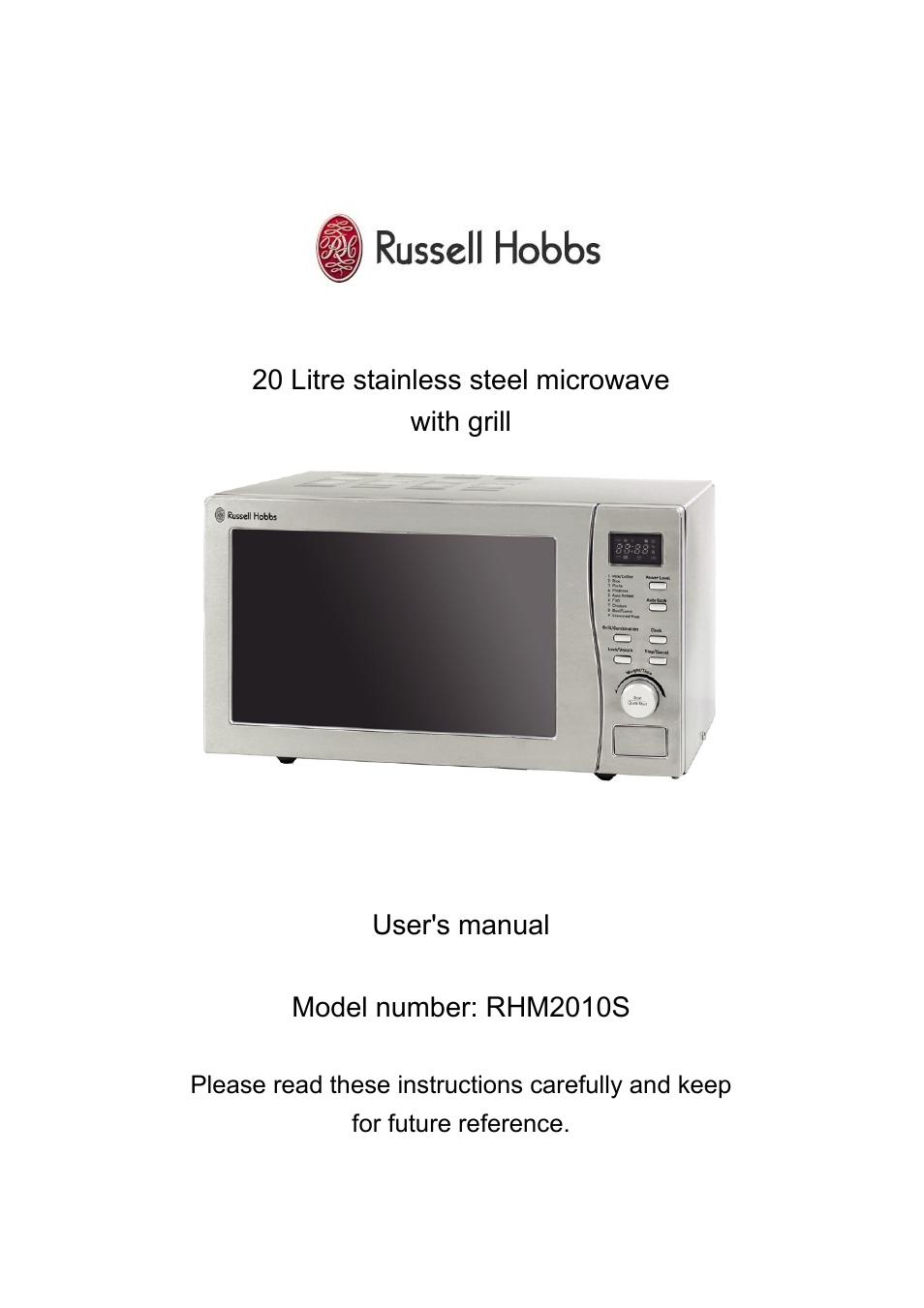 RUSSELL HOBBS RHM2010S User Manual | 18 pages