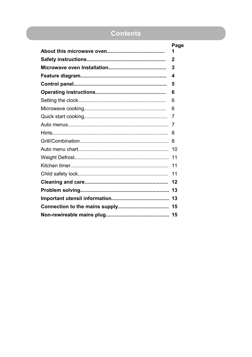 RUSSELL HOBBS RHM2010S User Manual | Page 2 / 18