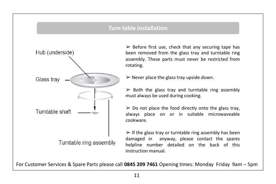 RUSSELL HOBBS 20 Litre microwave oven RHM2061B User Manual | Page 12 / 24