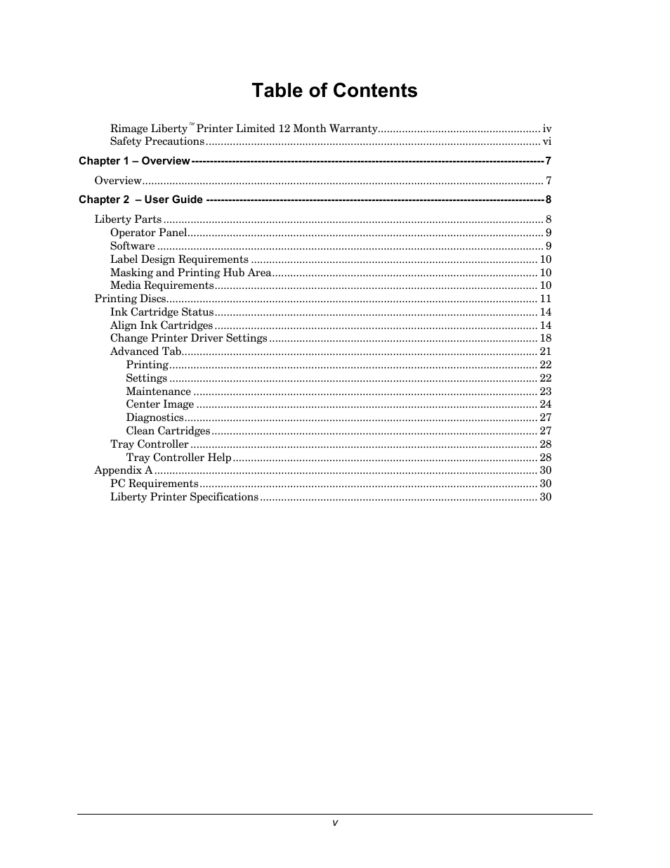 Rimage 110705-000 User Manual | Page 5 / 30