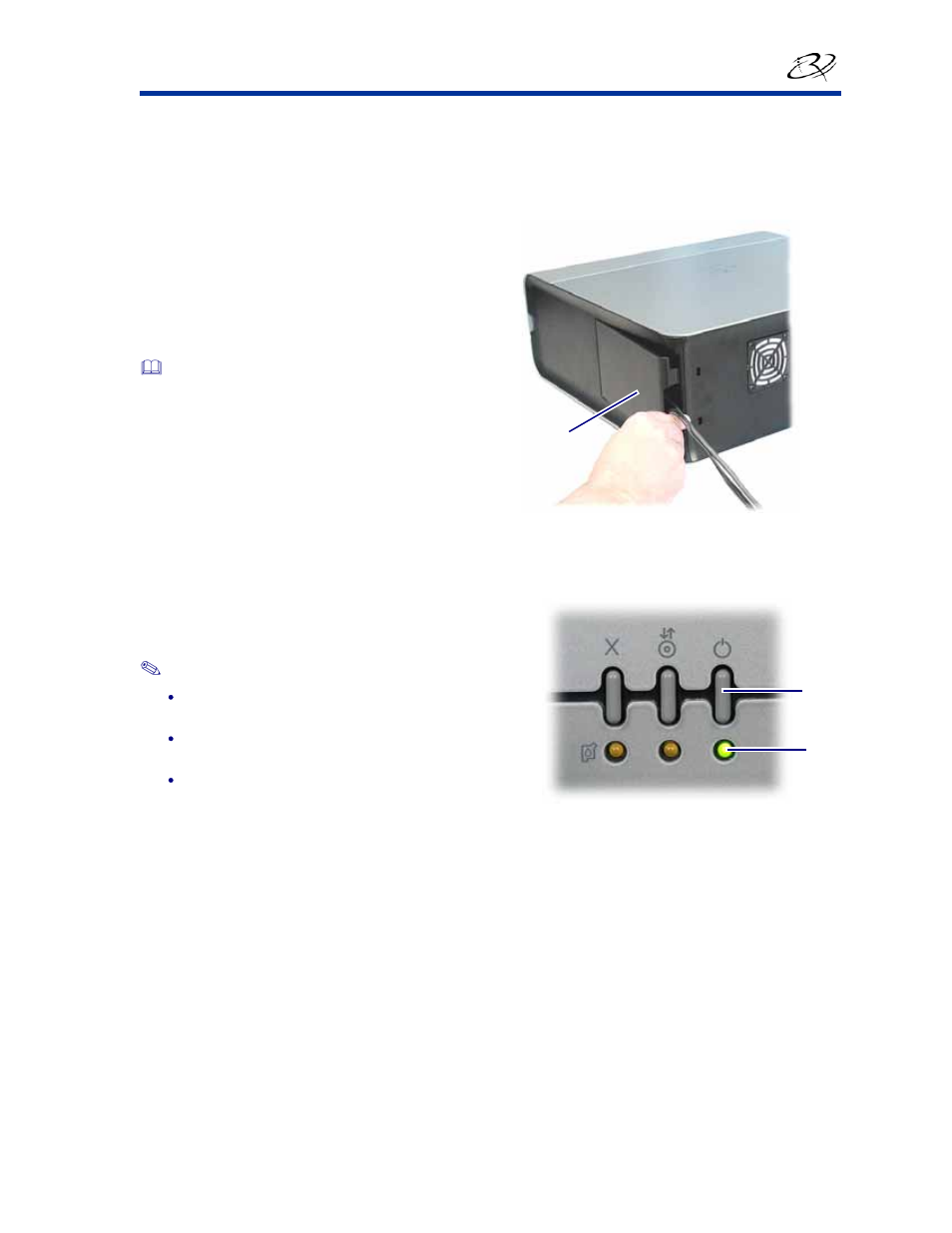 Operate the rimage 480i printer, Access the power and usb cables, Power on or off the rimage 480i printer | Rimage 480i User Manual | Page 15 / 28