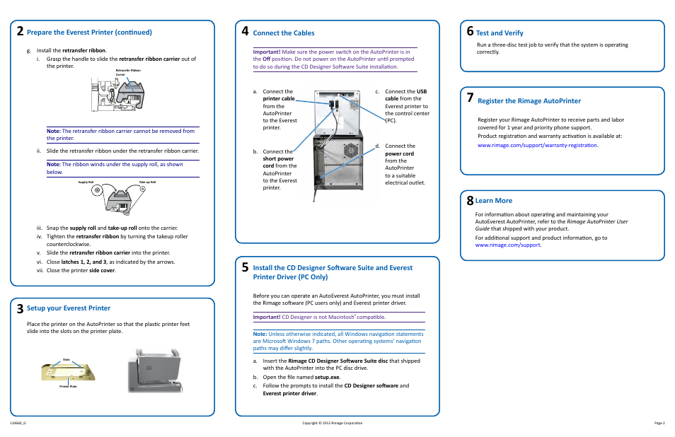 Rimage 110660-001_F User Manual | Page 2 / 14