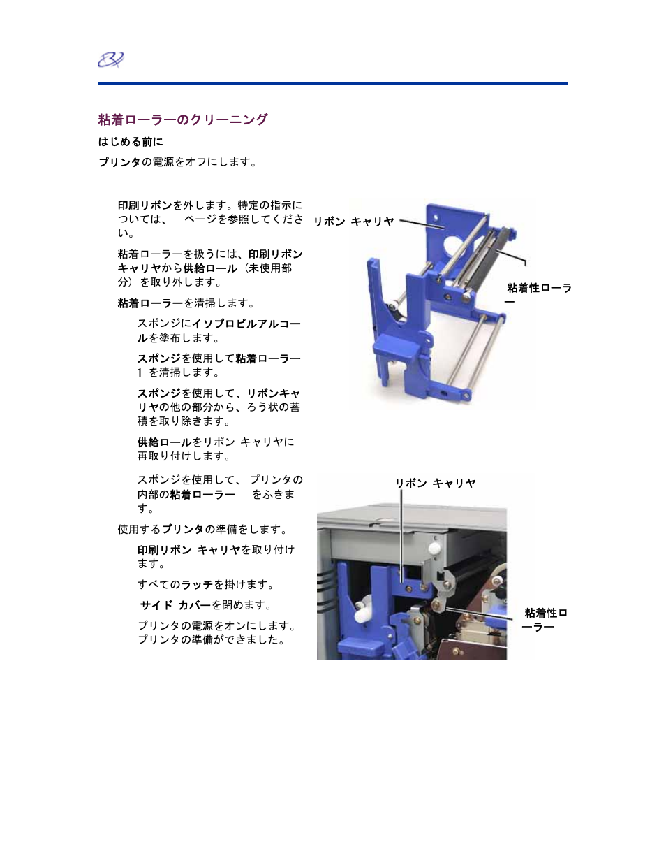 粘着ローラーのクリーニング | Rimage EverestTM Printer User Manual | Page 109 / 234