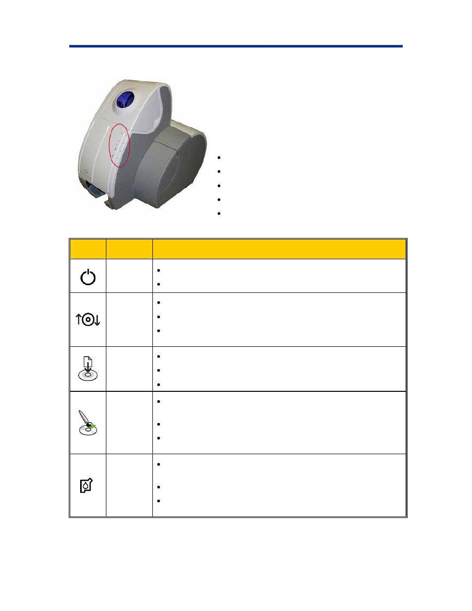 Rimage 360i project status indicator (psi) | Rimage 360i User Manual | Page 11 / 27
