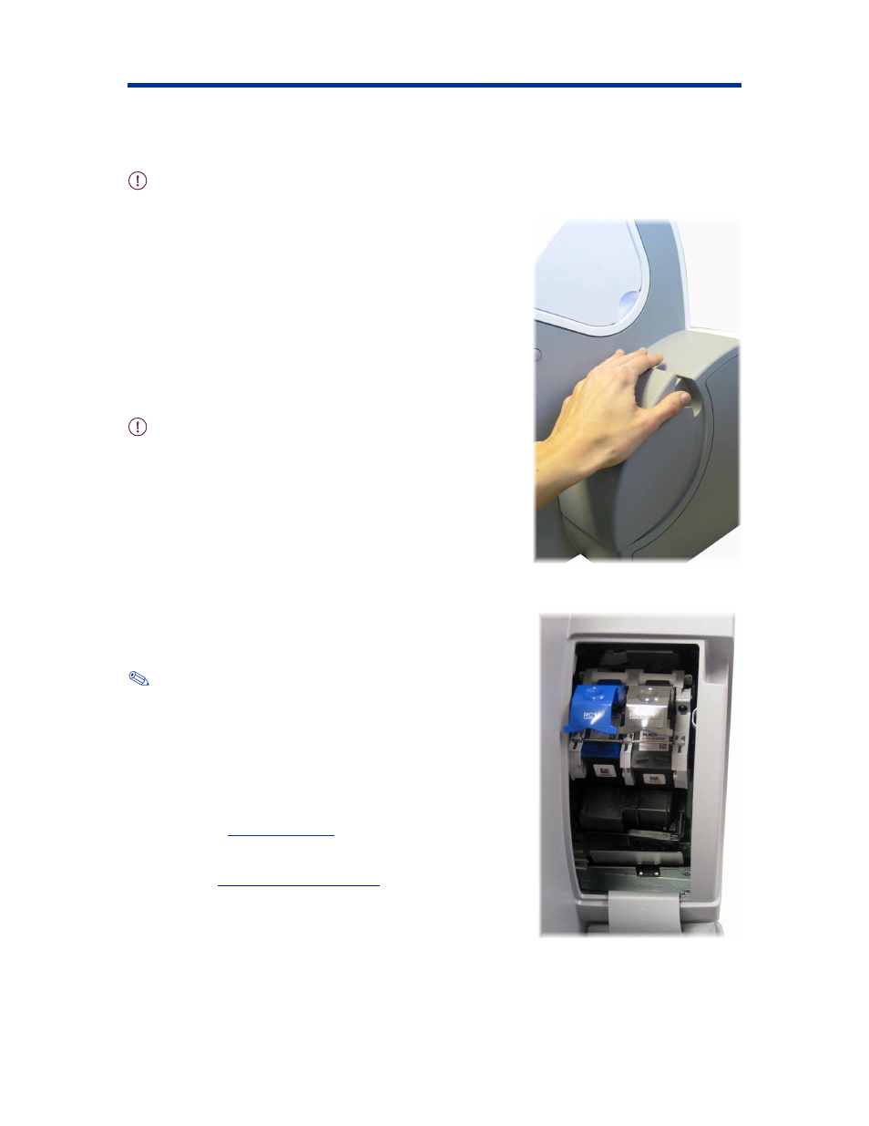 Replacing the ink cartridges | Rimage 360i User Manual | Page 23 / 27