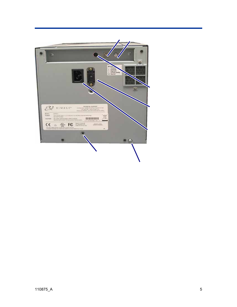 Vue arrière | Rimage Everest III User Manual | Page 175 / 246