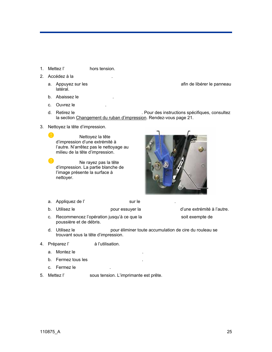 Nettoyage de l’imprimante everest, Nettoyage de, L’imprimante everest | Rimage Everest III User Manual | Page 195 / 246