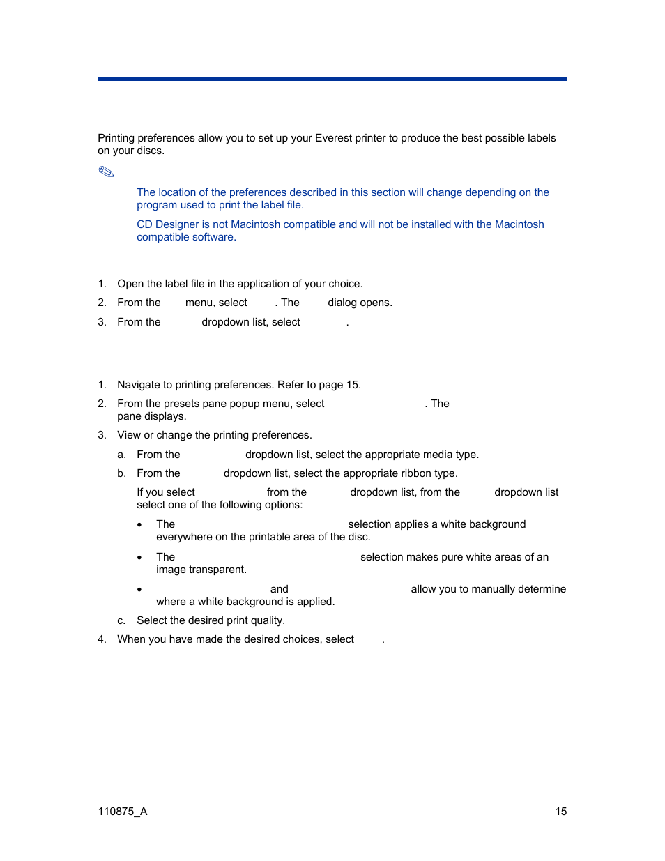 Setting your printing preferences on a macintosh, Navigate to printing preferences (macintosh) | Rimage Everest III User Manual | Page 21 / 246