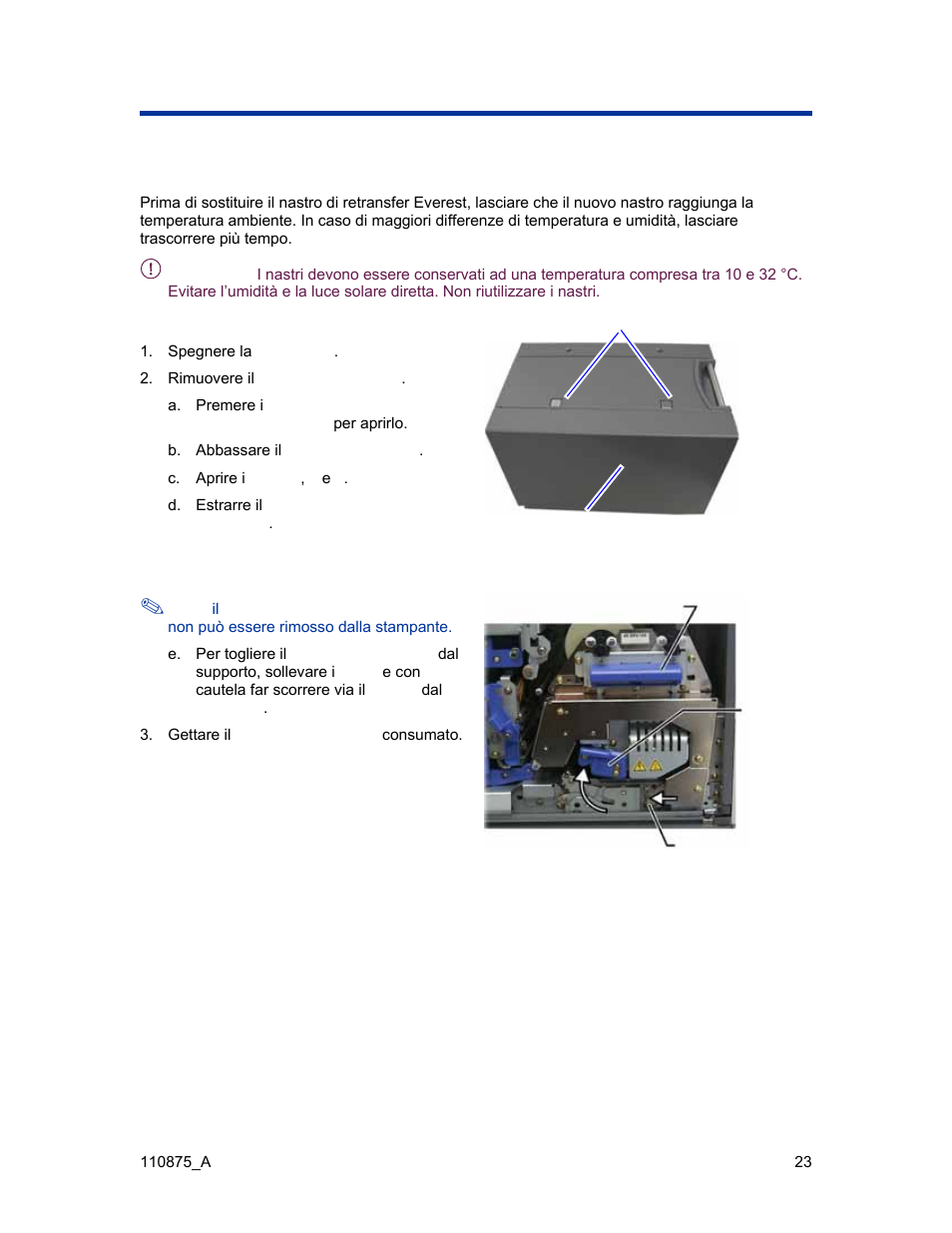 Sostituzione del nastro di retransfer | Rimage Everest III User Manual | Page 234 / 246