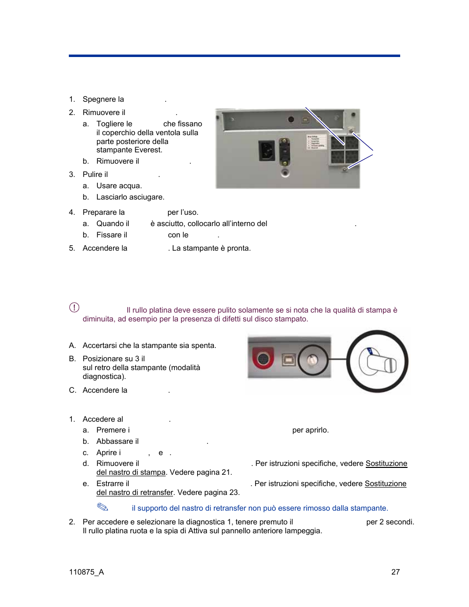 Pulire il filtro dell’aria | Rimage Everest III User Manual | Page 238 / 246