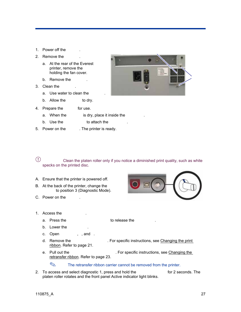 Clean the air filter | Rimage Everest III User Manual | Page 33 / 246