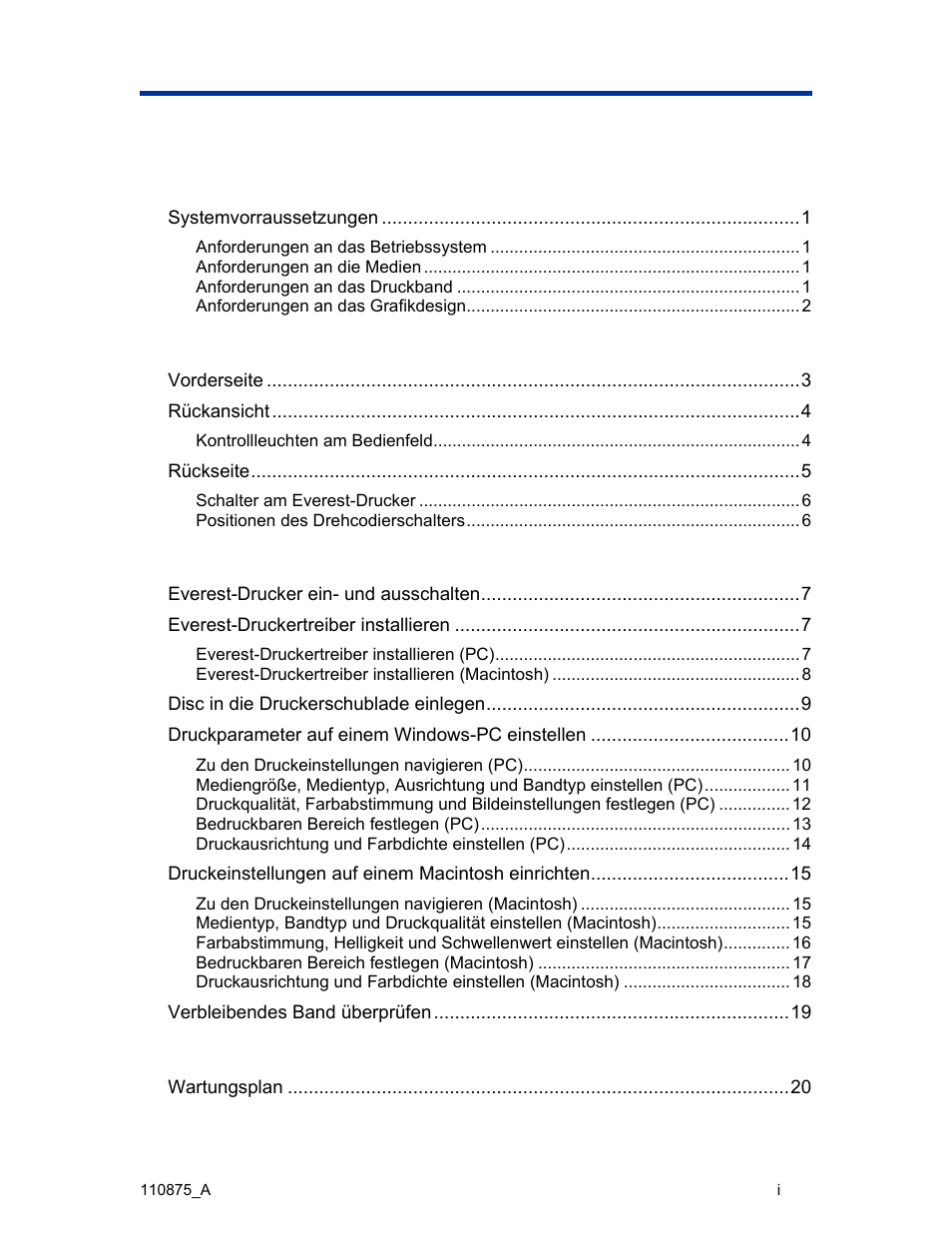 Inhalt | Rimage Everest III User Manual | Page 46 / 246