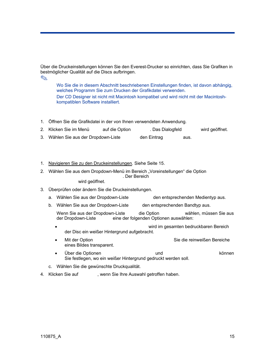 Druckeinstellungen auf einem macintosh einrichten, Zu den druckeinstellungen navigieren (macintosh) | Rimage Everest III User Manual | Page 62 / 246