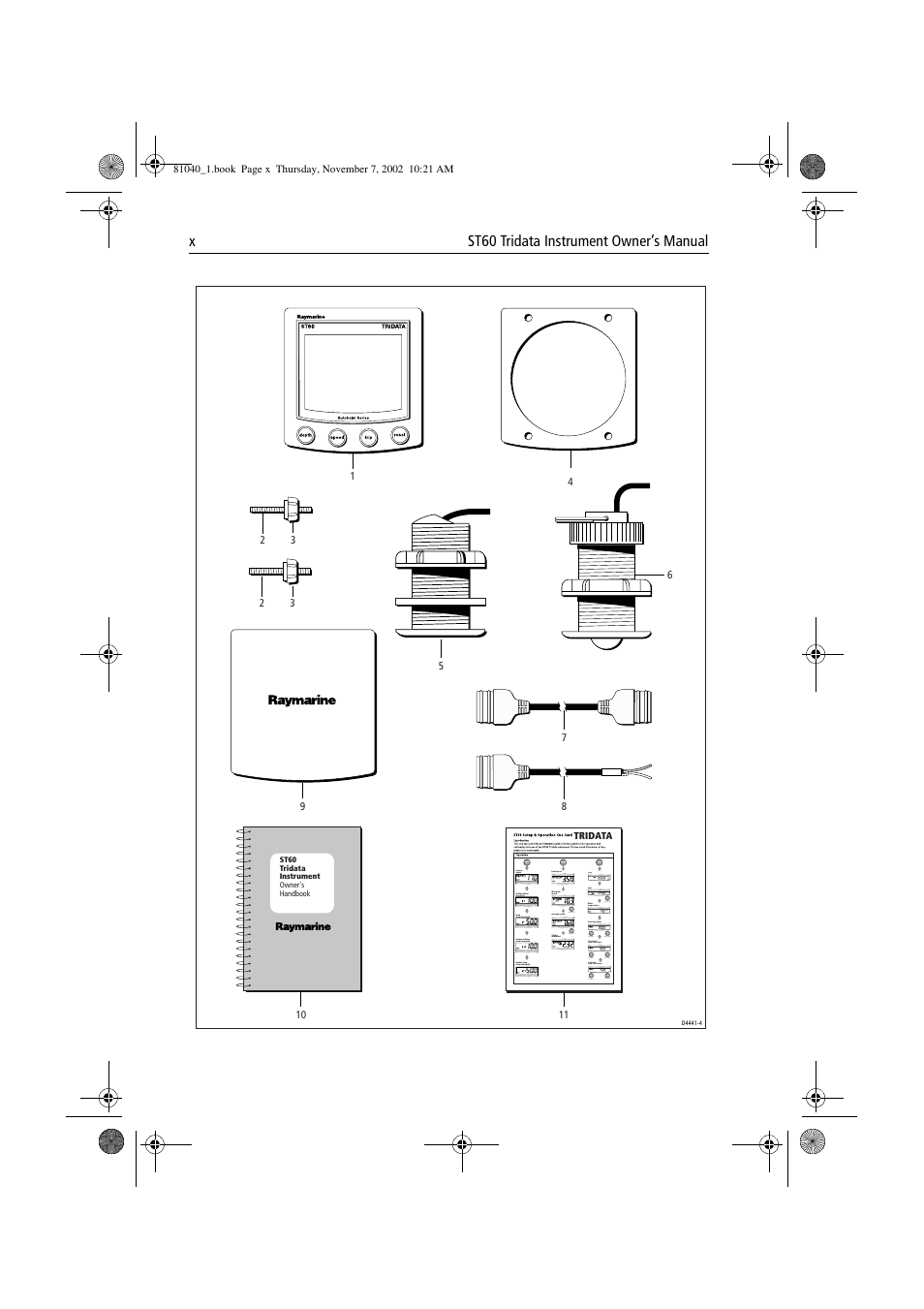 Raymarine ST60 Tridata User Manual | Page 12 / 58