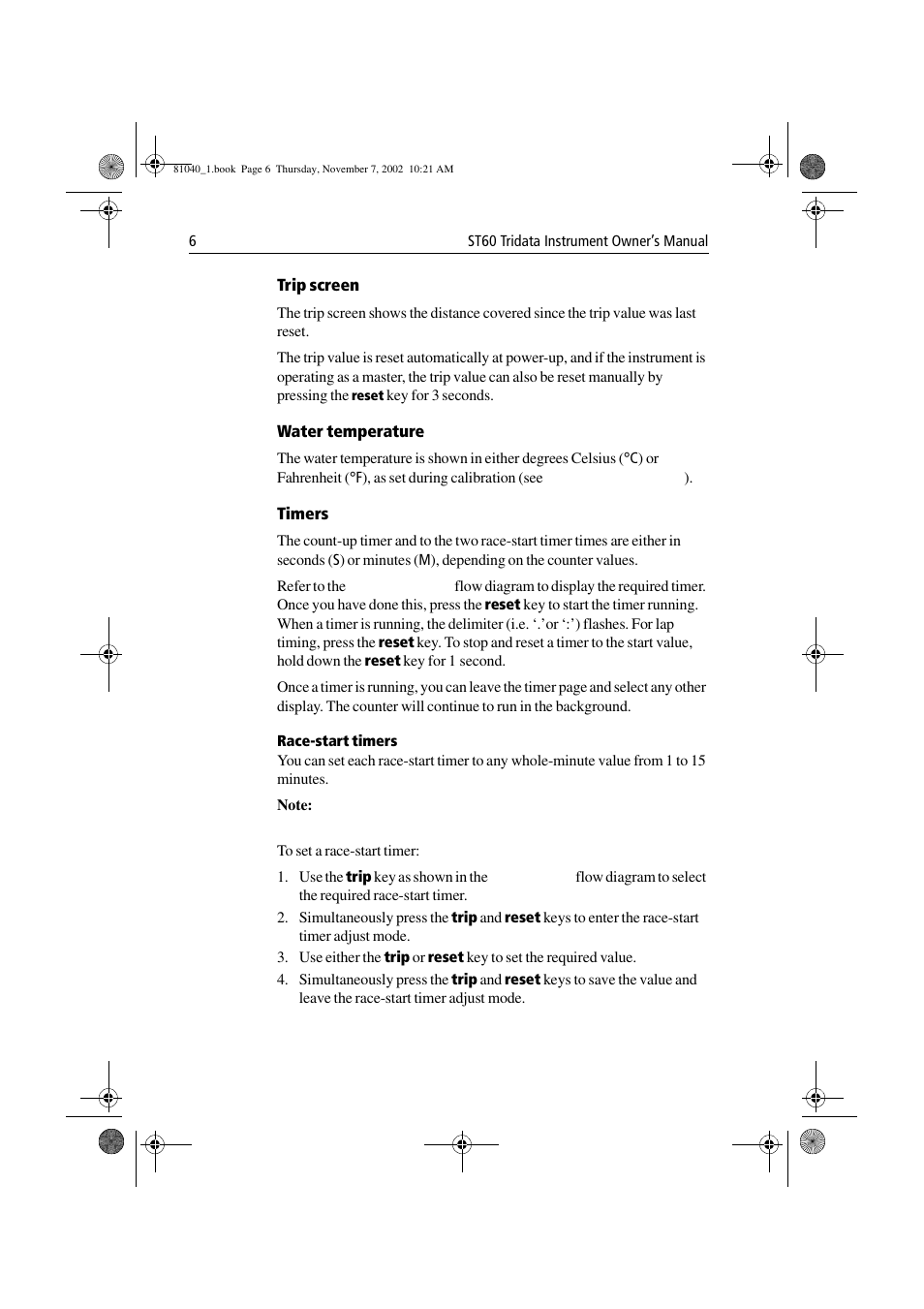 Raymarine ST60 Tridata User Manual | Page 18 / 58