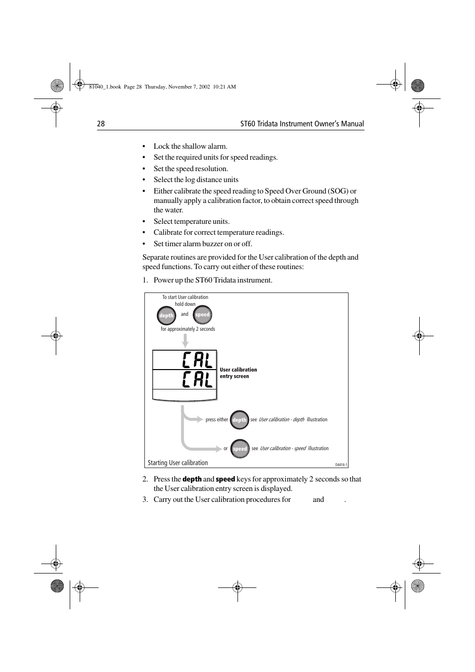 Raymarine ST60 Tridata User Manual | Page 40 / 58