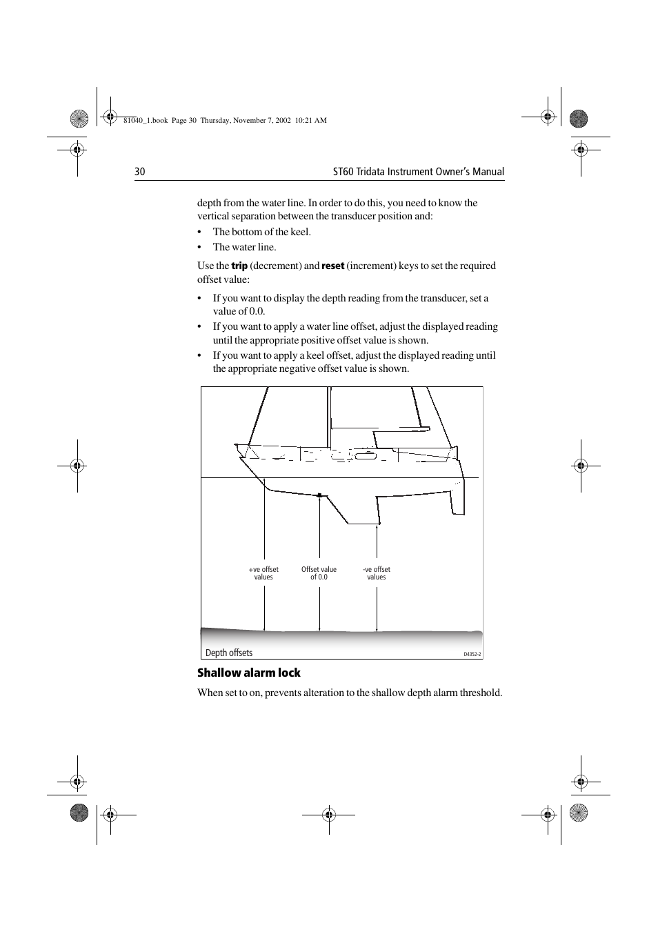 Raymarine ST60 Tridata User Manual | Page 42 / 58
