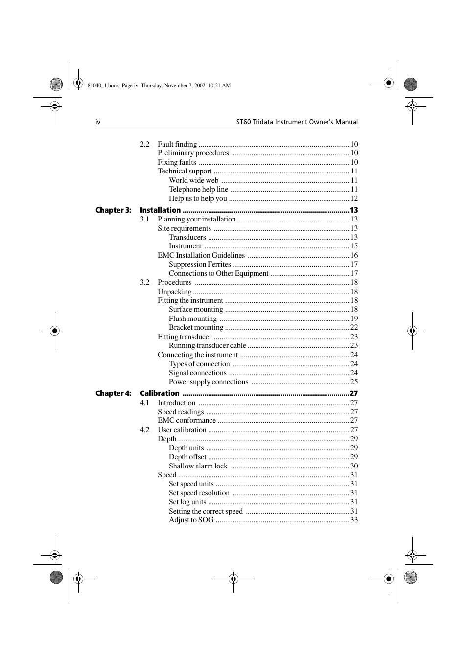 Raymarine ST60 Tridata User Manual | Page 6 / 58