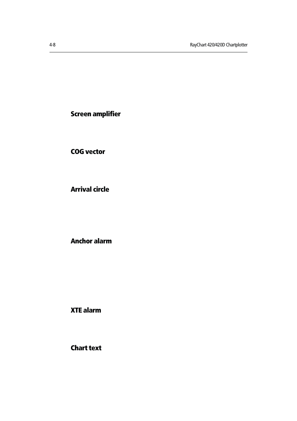 Raymarine RAYCHART 420D User Manual | Page 69 / 101