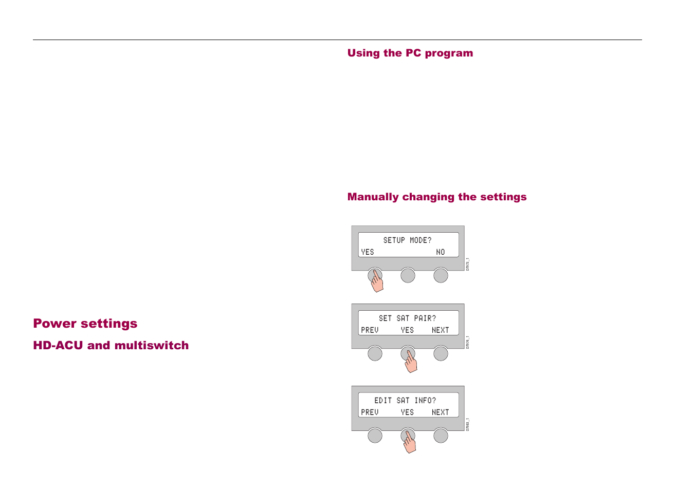 Power settings | Raymarine 81285_1 User Manual | Page 14 / 18