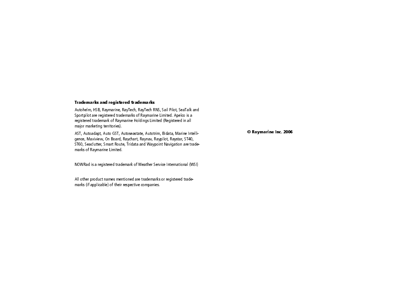 Raymarine SR100 User Manual | Page 2 / 48