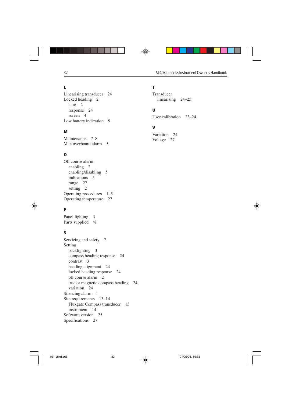 Raymarine Compass Instrument ST40 User Manual | Page 41 / 45