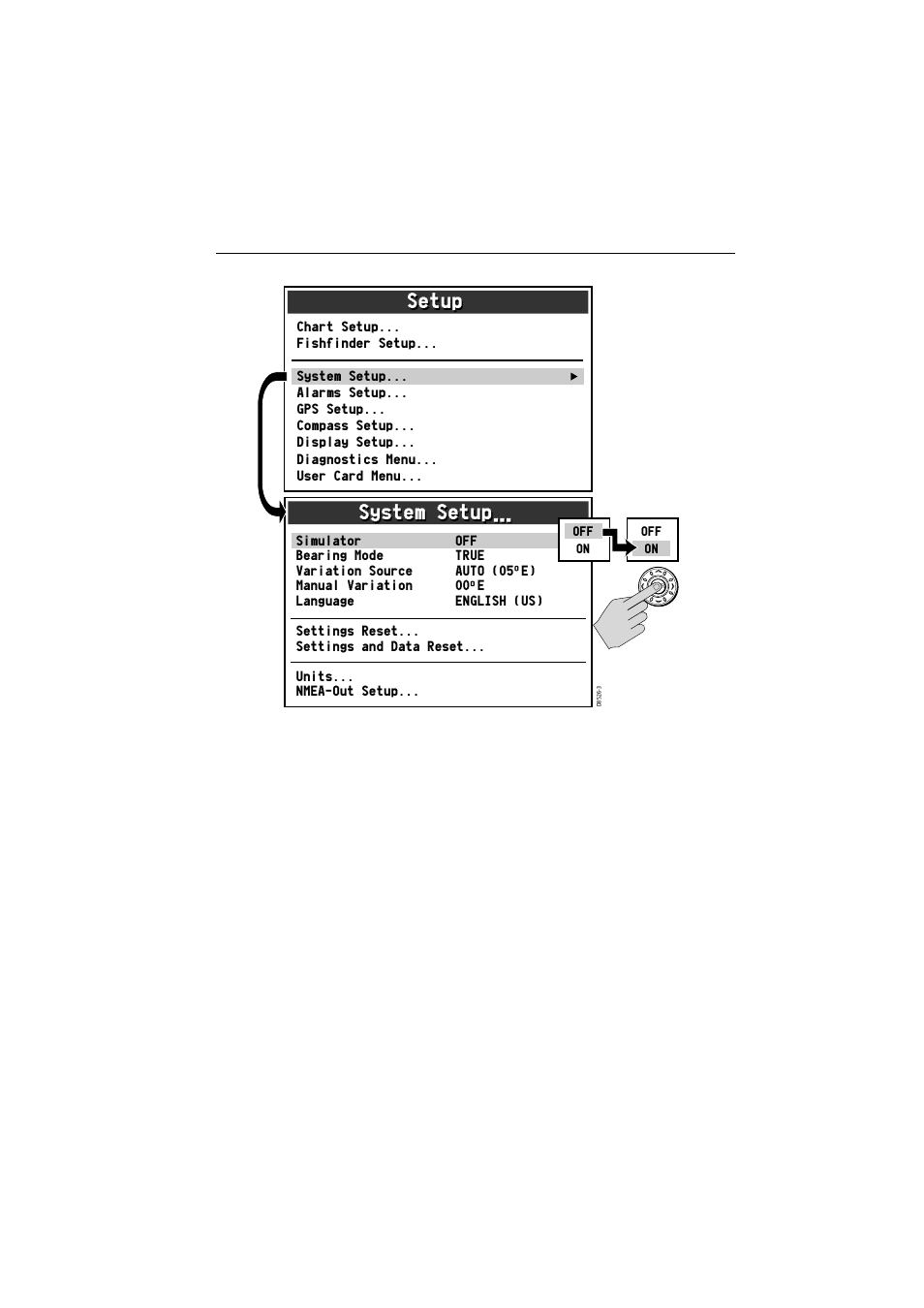 Setup, System setup | Raymarine A65 User Manual | Page 19 / 100